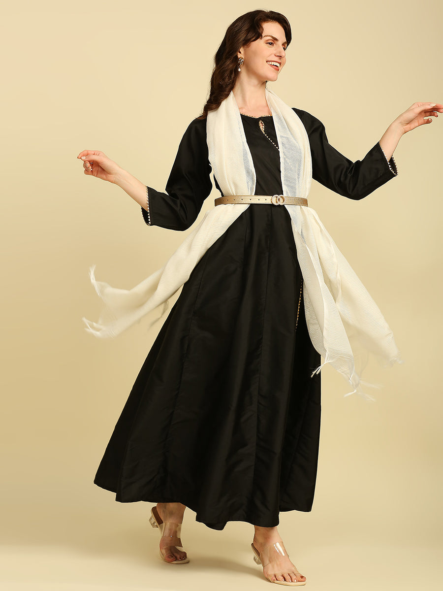 Off-White Printed Cotton Dupatta 2 main image 0