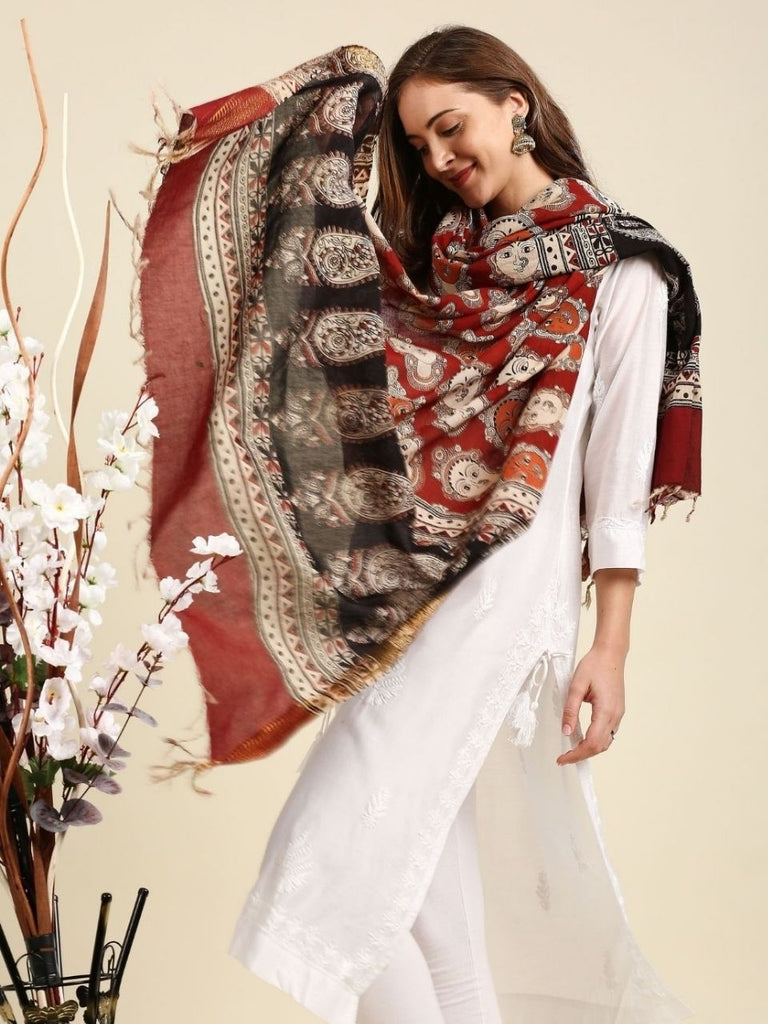 Kalamkari Dupattas- Time honored and Widely Loved Indian Traditional Dupattas