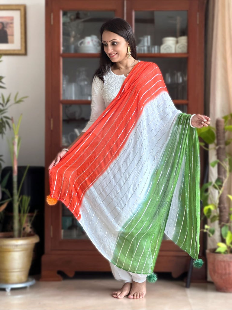 Tri Colour/Tiranga Stole/Scarf for Women & Men