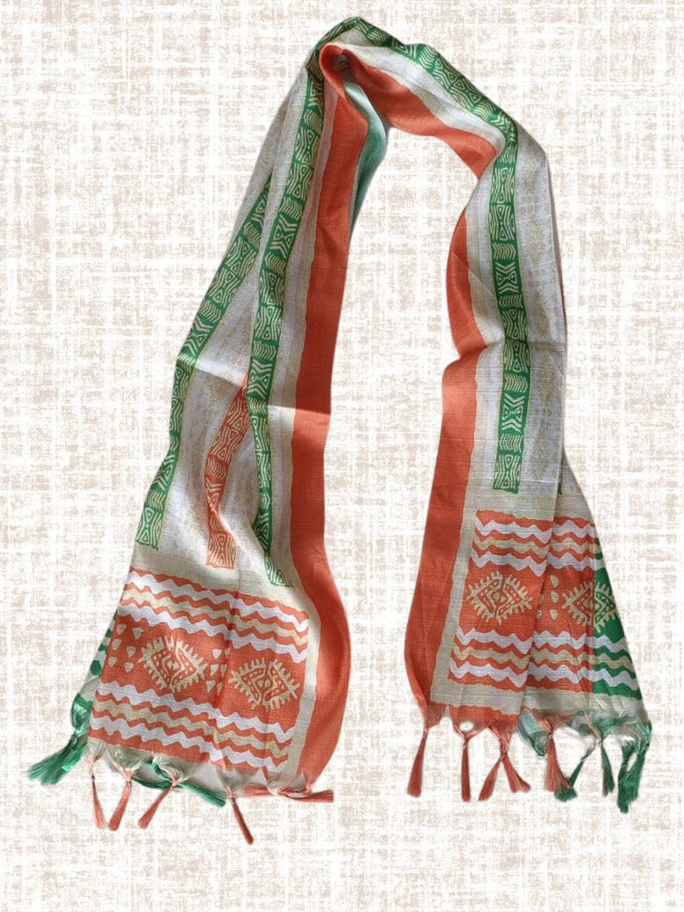Tri Colour/Tiranga Digital Printed Stole/Scarf for Women & Men