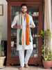 Men's Republic Day/Independence Day Tiranga Tri Colour Bandhini Silk Dupatta