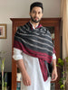 Woven Contrast Border Stole