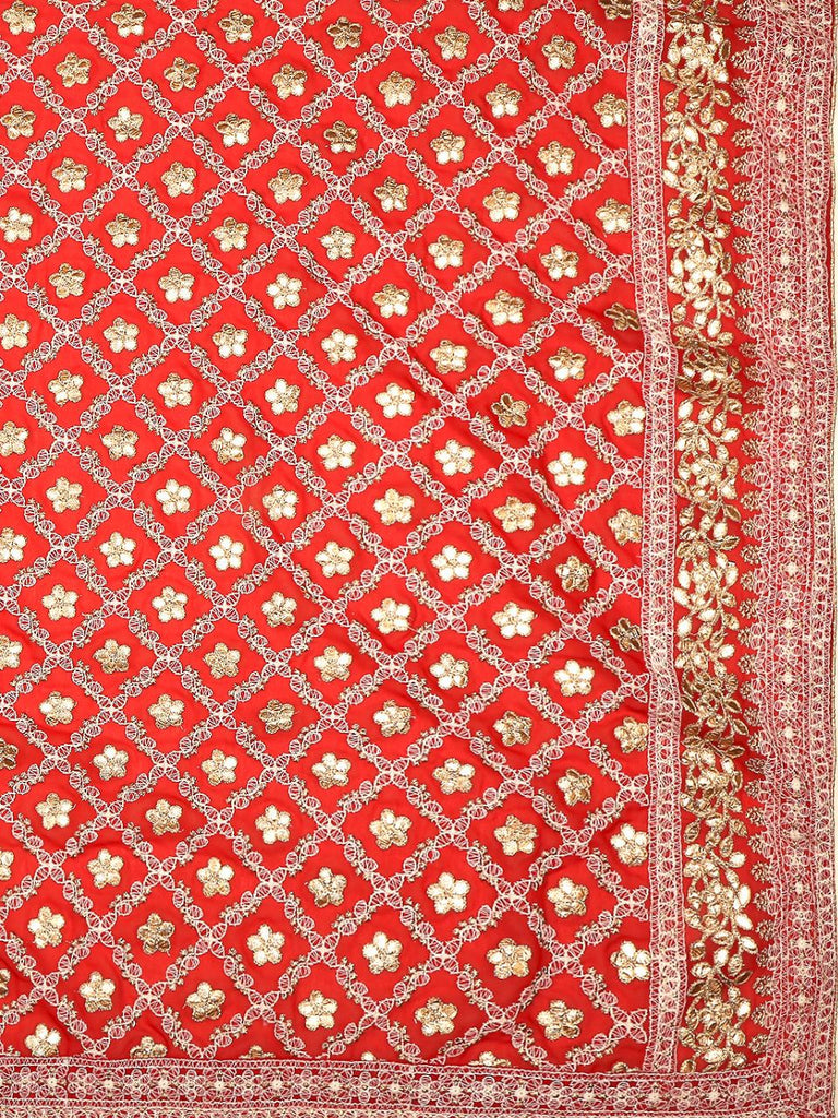 Cream Gotta Work Silk Dupatta main image 1