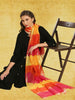 Multicolour Cotton Silk Striped Silk Dupatta