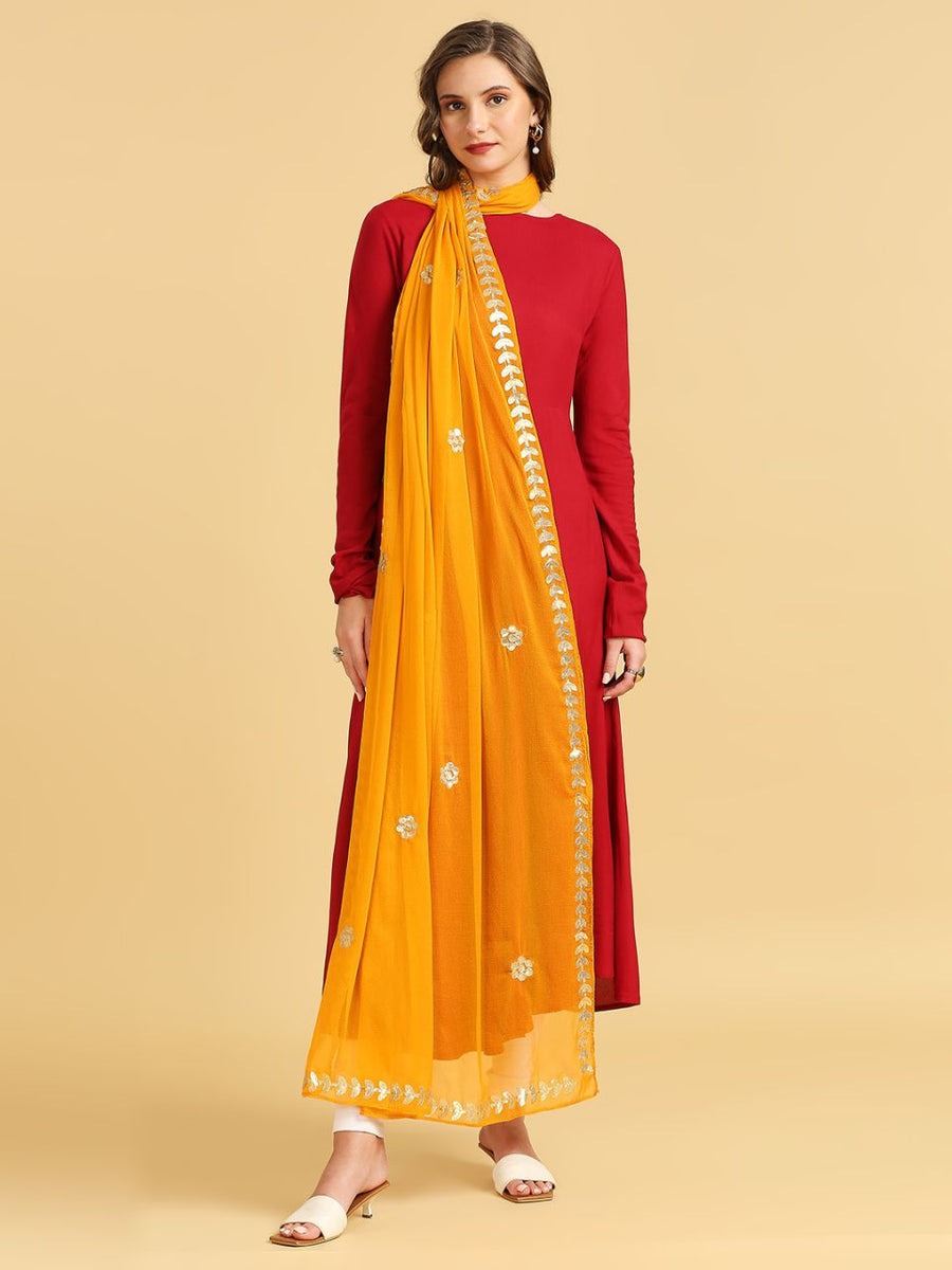 ELEGANT GOTTA PATTI WORK WITH CLASSY CHIFFON DUPATTA  (SWCHGT43) main image 1