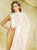 White Chiffon Dupatta with Gotta Patti Work.