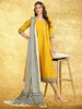 Beige & Blue Modal Silk handblock Printed Ajrakh Dupatta