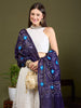 Navy Blue Cotton Bandhini Dupatta