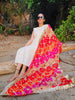 Multicoloured Embellished Phulkari Chiffon Dupatta
