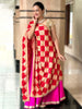 Red & Beige Rich Phulkari Dupatta