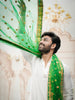 Embroidered Net Dupatta for Kurta/Sherwani/Achkan