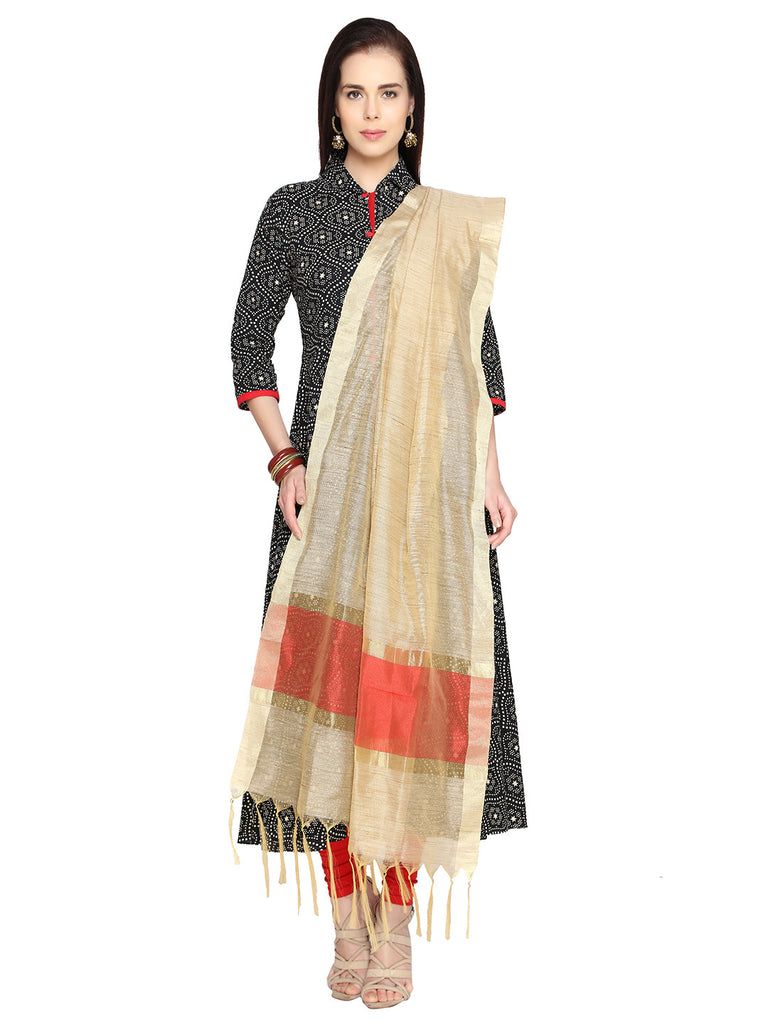 Cotton Silk Dupatta - Dupatta Bazaar