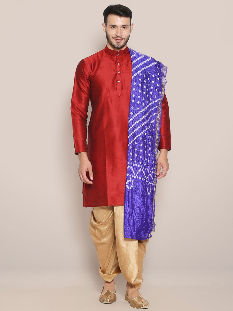 Bollywood Man Blue & Red Costume Bollywood Man Blue & Red Costume
