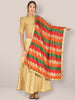 Multicolored Phulkari Embroidered Chiffon Dupatta. freeshipping - Dupatta Bazaar