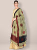 Embroidered Chanderi Silk Dupatta freeshipping - Dupatta Bazaar