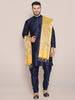 Men's Two Toned Gold Silk Dupatta freeshipping - Dupatta Bazaar