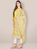 Embroidered Cream Blended Silk Dupatta. freeshipping - Dupatta Bazaar