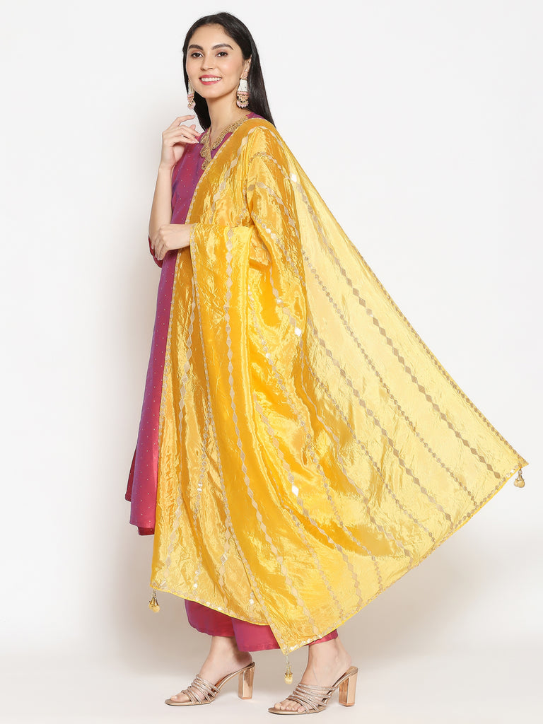 Off-White Gotta Patti Tissue Silk Dupatta main image 0
