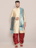 Men's Blue Banarasi Silk Dupatta. freeshipping - Dupatta Bazaar