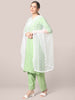 White Net Dupatta with Embroidery freeshipping - Dupatta Bazaar
