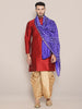 Men's Blue Bandhini Dupatta freeshipping - Dupatta Bazaar