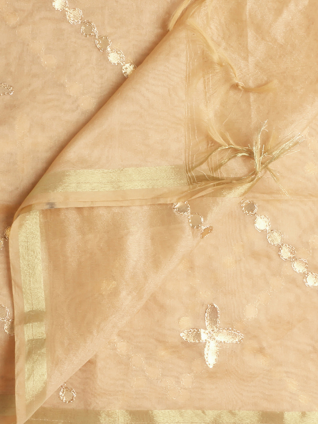 Gotta Patti black silver dupatta main image 1