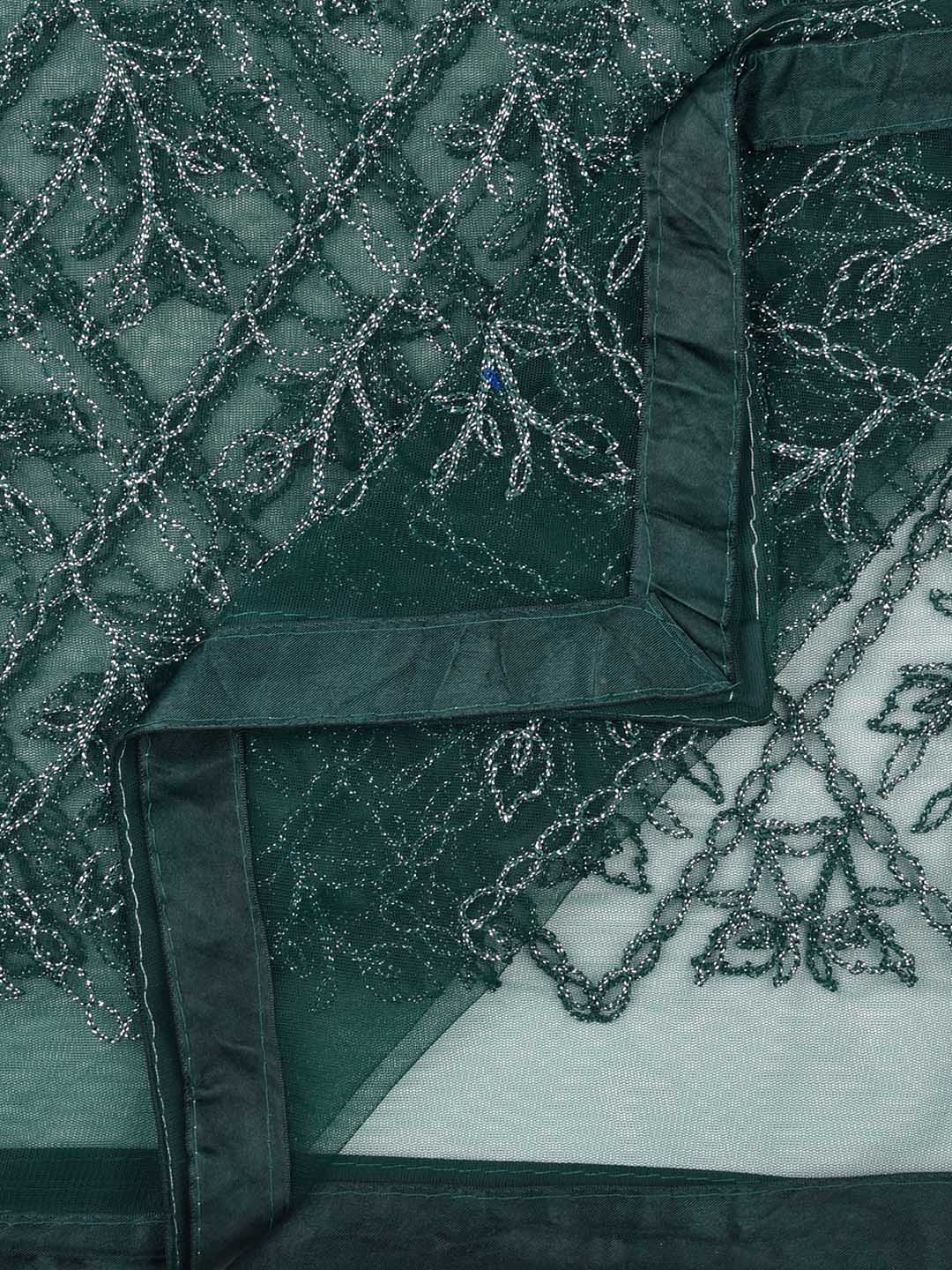 Pista Green Embellished Net Dupatta With Gotta Patti main image 0