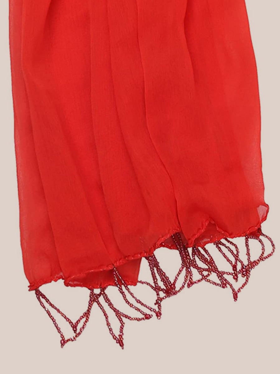 DUPATTA BAZAAR Dupatta In Seta Stampata Floreale - Senape E Indaco, Taglia Unica 2,4 M