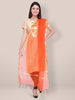 Orange Silk dupatta freeshipping - Dupatta Bazaar