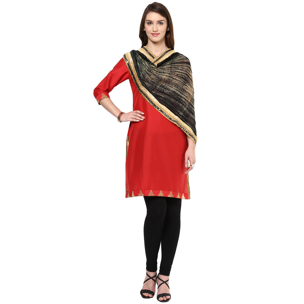 Crushed Silk Dupatta - Dupatta Bazaar