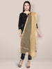 Gold Art Silk  Dupatta freeshipping - Dupatta Bazaar