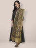 Beige Cotton Silk Printed Dupatta freeshipping - Dupatta Bazaar