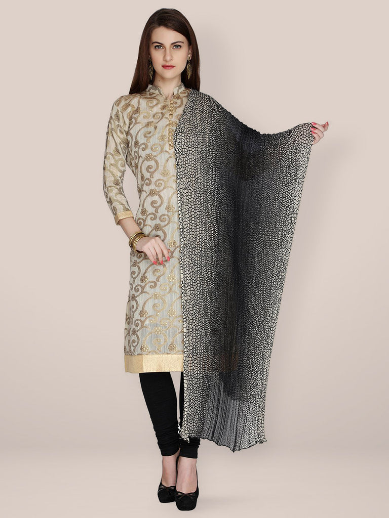 Printed crush chiffon dupatta freeshipping - Dupatta Bazaar