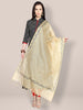 Beige Silk Blend Printed Dupatta freeshipping - Dupatta Bazaar