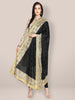 Black Chiffon Phulkari Dupatta freeshipping - Dupatta Bazaar