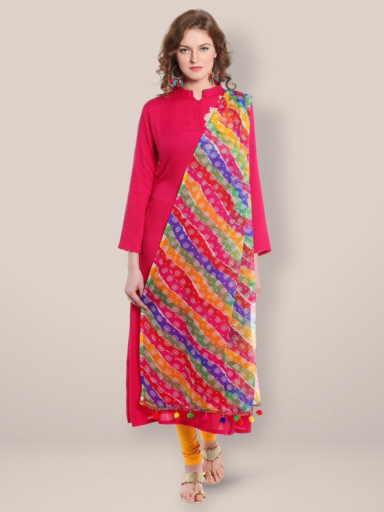 Dupatta Bazaar Women's Printed Chiffon Dupatta freeshipping - Dupatta Bazaar