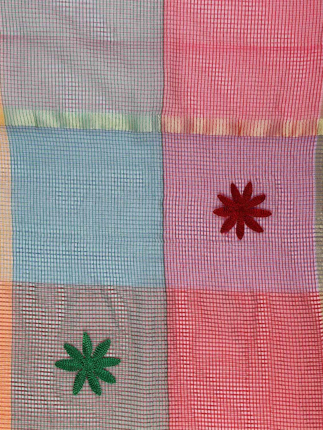White Embellished Silk Blend Dupatta main image 0