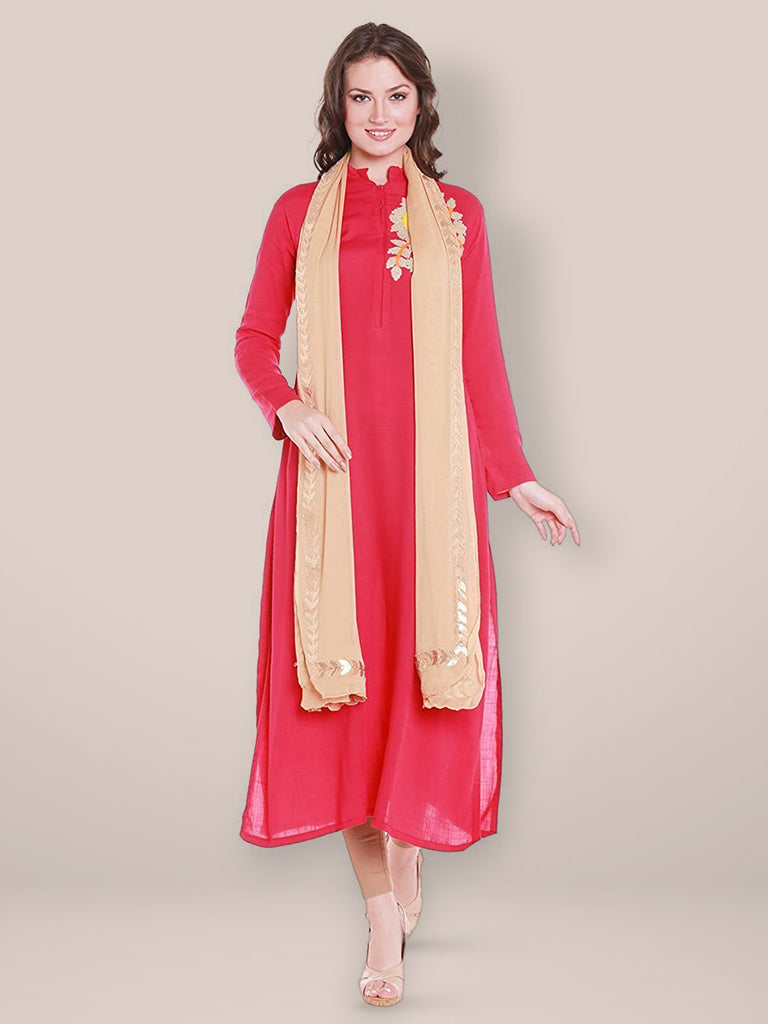 Mustard Gotta Patti Chiffon Dupatta main image 1