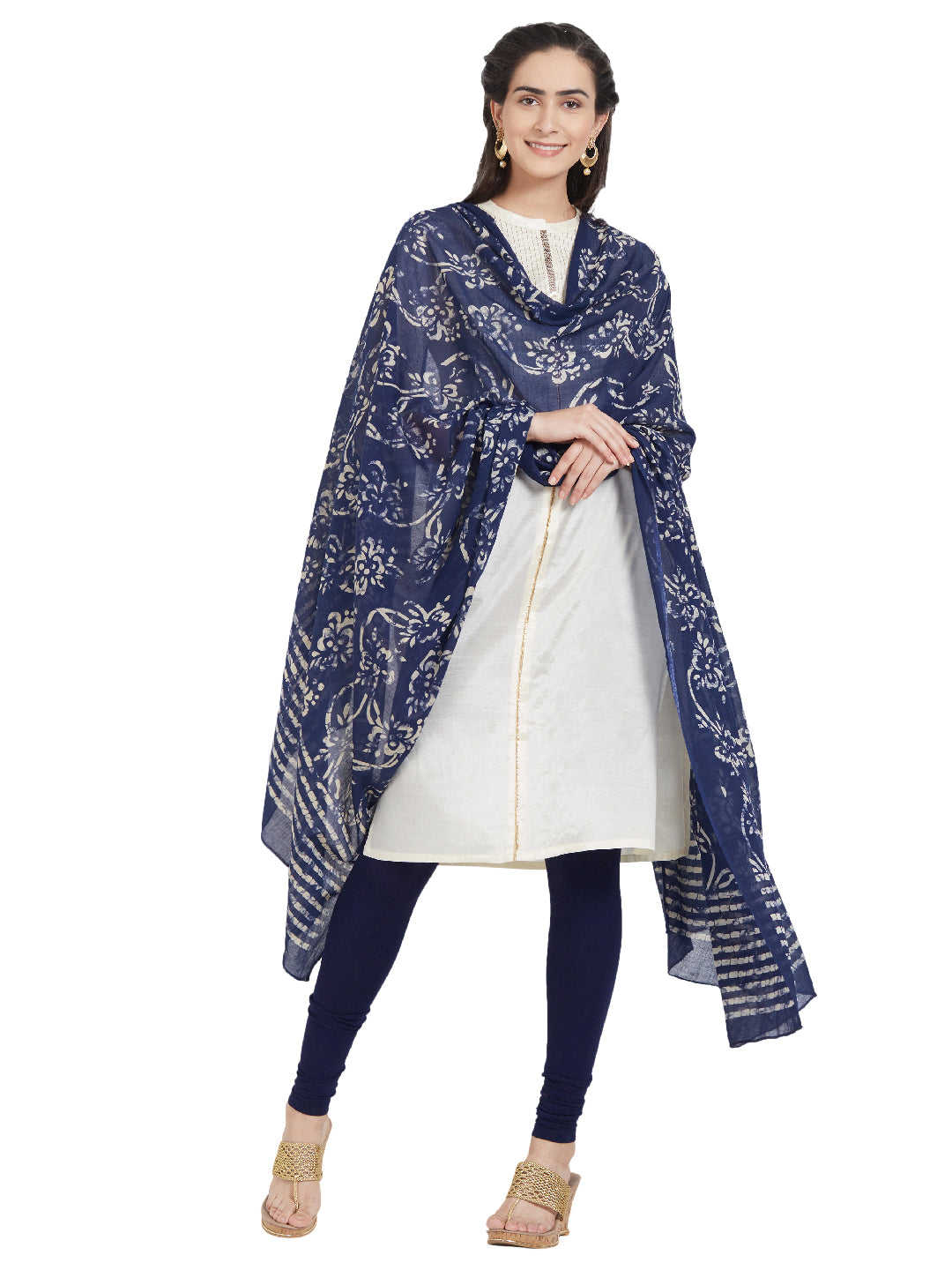 Indigo Printed Dupatta