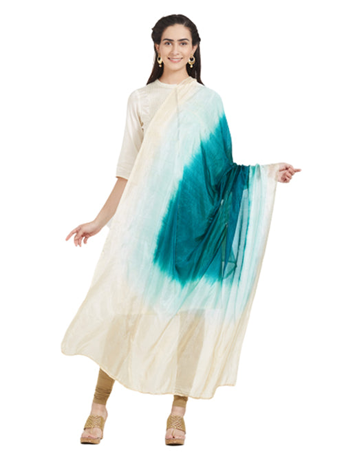 Dupatta Bazaar Woman's Multicoloured Art Silk Dupatta - Dupatta Bazaar