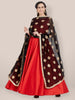 Black & Gold Chiffon Chiffon Dupatta freeshipping - Dupatta Bazaar