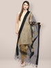 Black Organza Dupatta with Gold Embroidery. freeshipping - Dupatta Bazaar