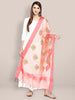 Peach Organza Dupatta with Gold Embroidery. freeshipping - Dupatta Bazaar