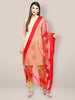 Red Organza Dupatta with Gold Embroidery. freeshipping - Dupatta Bazaar