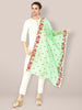 Green Embroidered Organza Dupatta freeshipping - Dupatta Bazaar