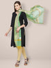 Sea Green Chanderi Dupatta with Gotta Work freeshipping - Dupatta Bazaar