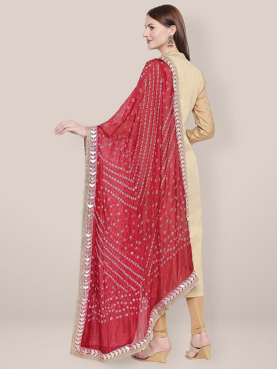 Black Gotta Patti Silk Dupatta