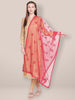 Embroidered Red Net Dupatta. freeshipping - Dupatta Bazaar