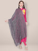 Embroidered Grey Chiffon Dupatta. freeshipping - Dupatta Bazaar