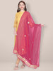 Pink Chiffon Dupatta with Gotta Patti work freeshipping - Dupatta Bazaar